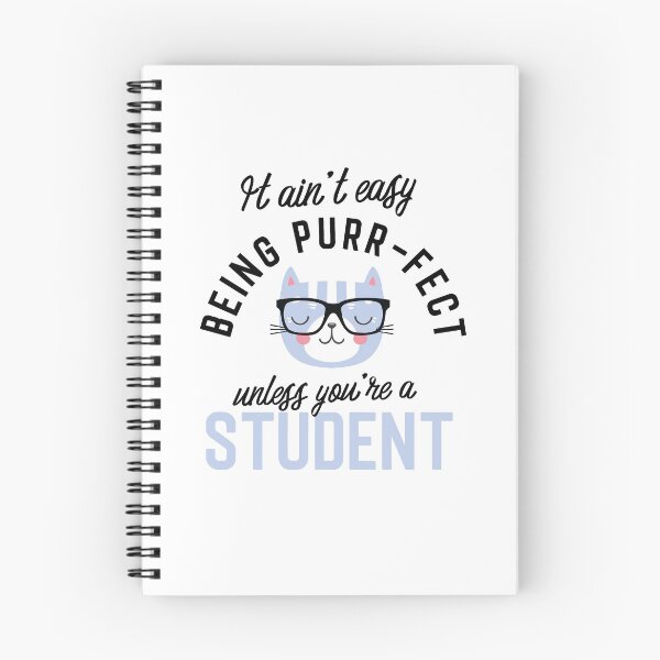 Item preview, Student Cat Gifts for Cat Lovers - It ain't easy being Purr Fect designed and sold by betternotes.