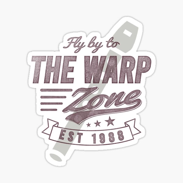 Fly by to the Warp Zone Sticker