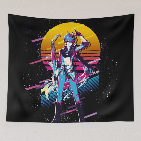 Item preview, Tartaglia - Genshin Impact 80s retro designed and sold by MyRetroArt.