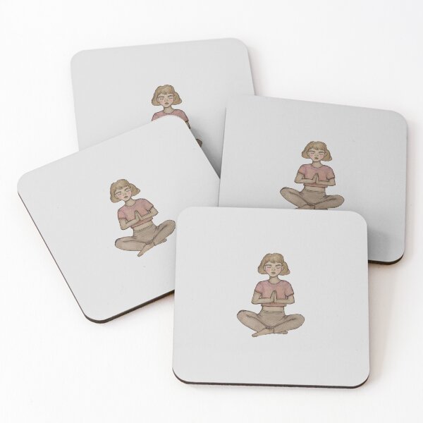 Item preview, meditating girl designed and sold by lumilum.