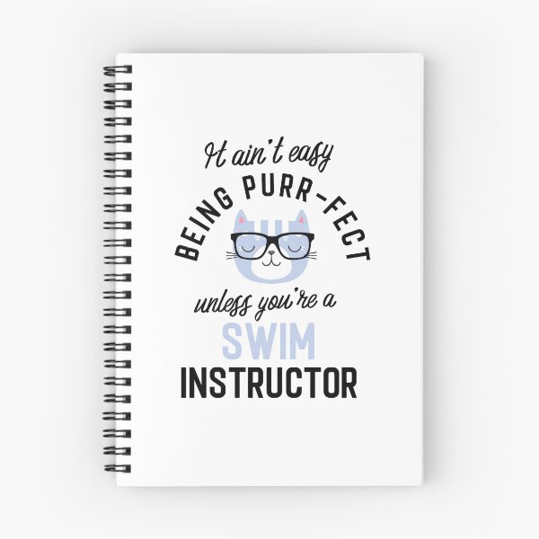 Item preview, Swim Instructor Cat Gifts for Cat Lovers - It ain't easy being Purr Fect designed and sold by betternotes.