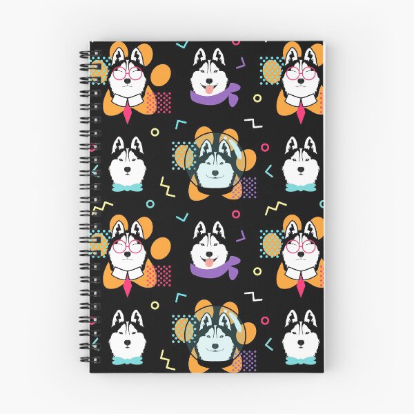 Item preview, Siberian Husky in Memphis Style designed and sold by Lulupainting.