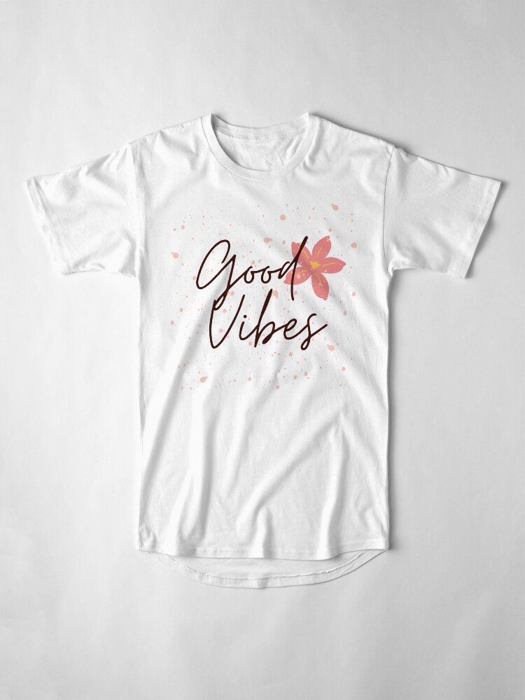 Alternate view of Good Vibes Long T-Shirt