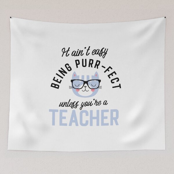 Item preview, Teacher Cat Gifts for Cat Lovers - It ain't easy being Purr Fect designed and sold by betternotes.