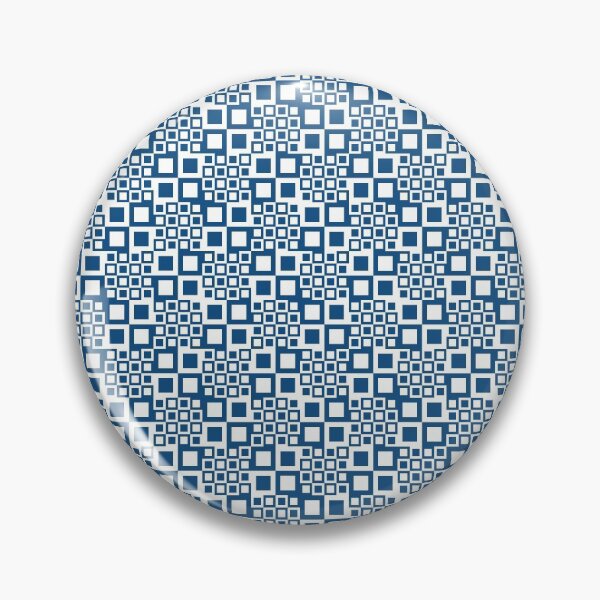 Item preview, Checkered tiles in a simple pattern in classic blue designed and sold by acidmit.