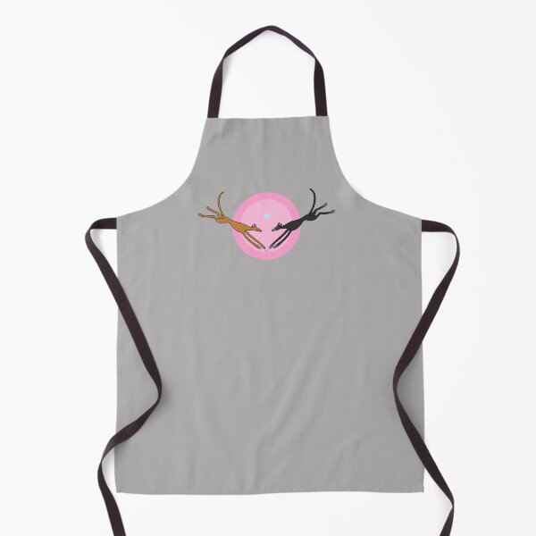 Item preview, Leaping Greyhounds - Brindle and Black on pink designed and sold by Noodlehorses.