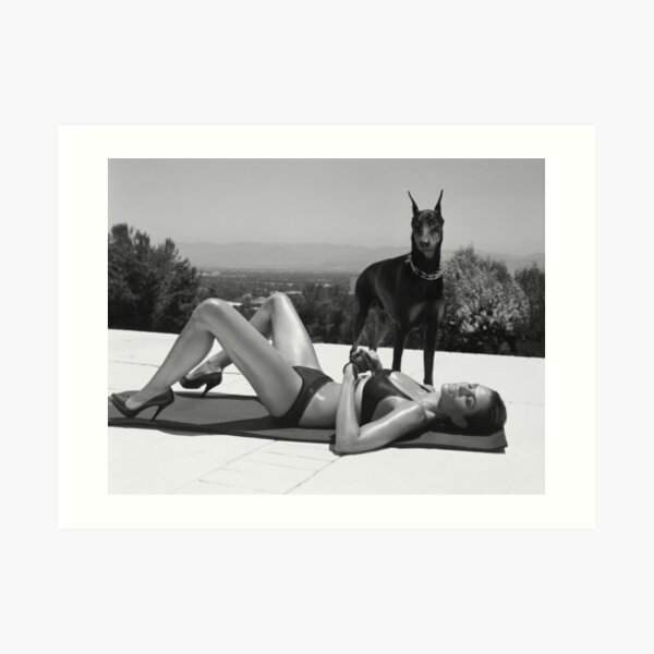 Mit Hund Kunstdruck