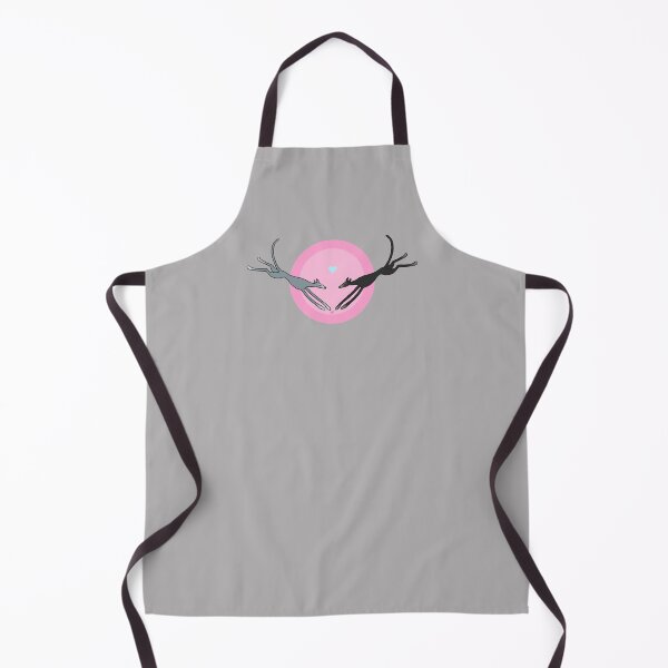Item preview, Leaping Greyhounds - Blue and Black on pink designed and sold by Noodlehorses.
