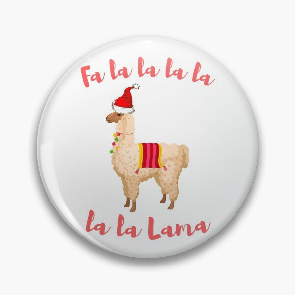 Artikelvorschau, Fa La La La Lama - Niedlicher weihnachtlicher entzückender Lama entworfen und verkauft von Irelene.