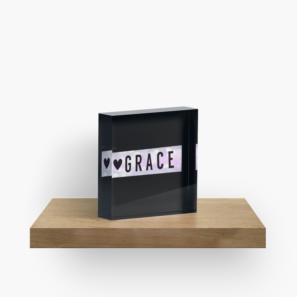 Grace magnet, Grace sticker Acrylic Block