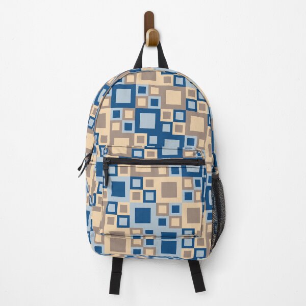 Item preview, Simple ornament with checkered tiles in classic blue color palette variations designed and sold by acidmit.
