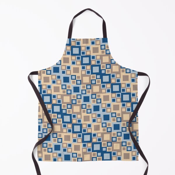 Item preview, Simple ornament with checkered tiles in classic blue color palette variations designed and sold by acidmit.