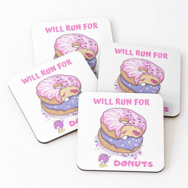 Item preview, WILL RUN FOR DONUTS designed and sold by Lallz Meeku.