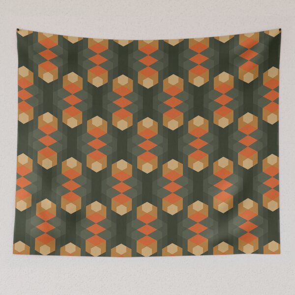 Item preview, Crystal Rain Geometric Pattern – Vintage Vibes designed and sold by RoguePatterns.