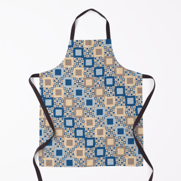 Item preview, Checkered tiles in a minimal ornament in classic blue color palette variations designed and sold by acidmit.