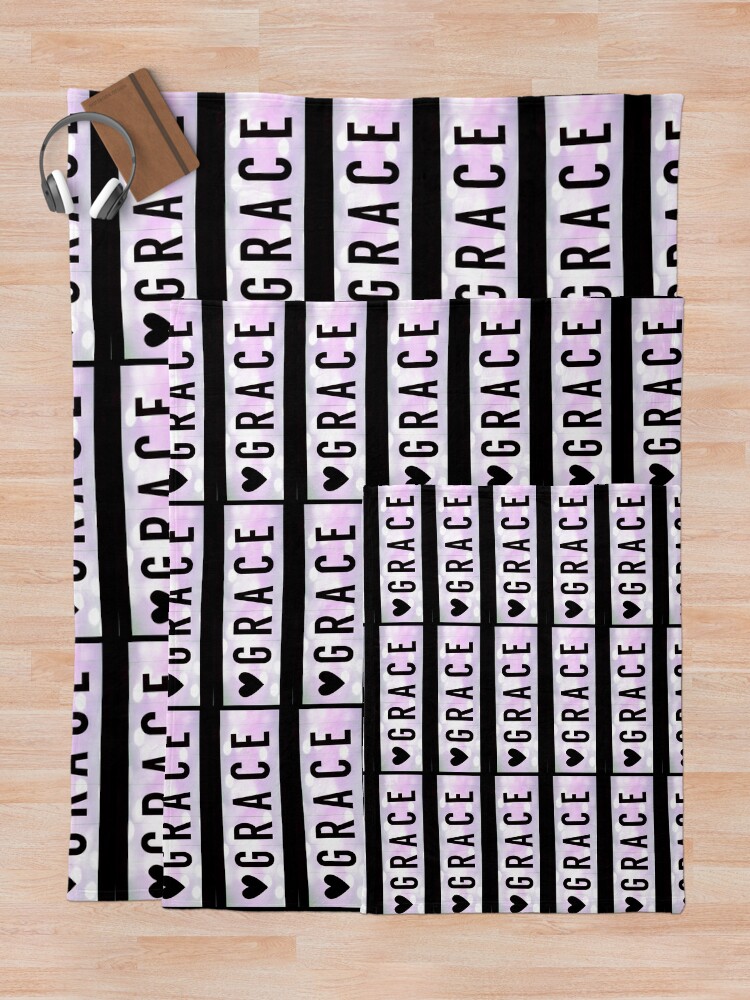 Alternate view of Grace magnet, Grace sticker Throw Blanket