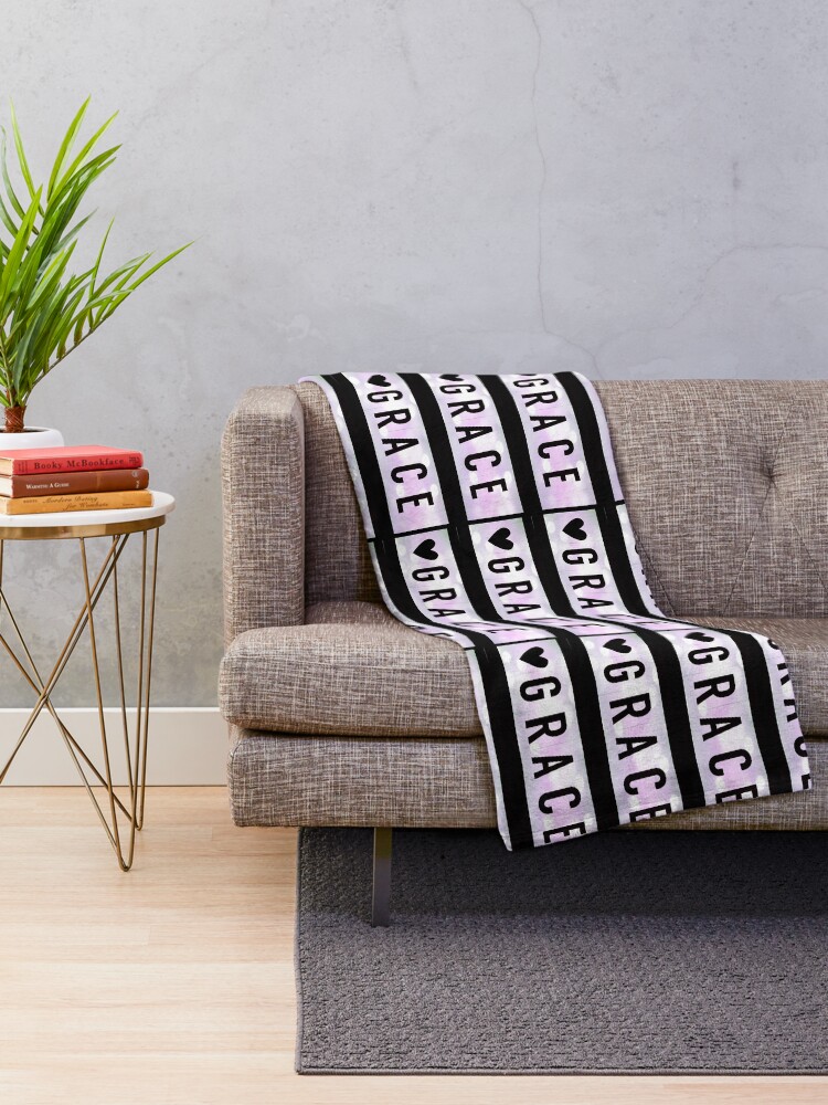 Alternate view of Grace magnet, Grace sticker Throw Blanket