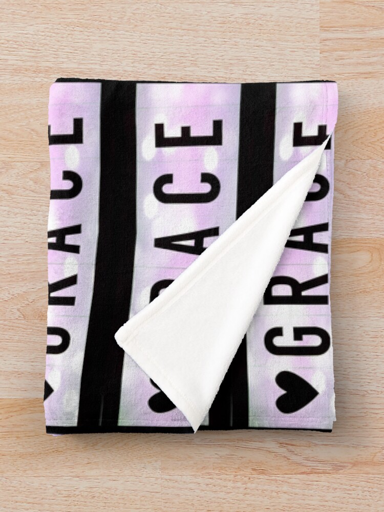 Alternate view of Grace magnet, Grace sticker Throw Blanket