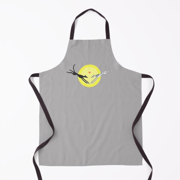Item preview, Leaping Greyhounds - Black and White/Blue on yellow designed and sold by Noodlehorses.