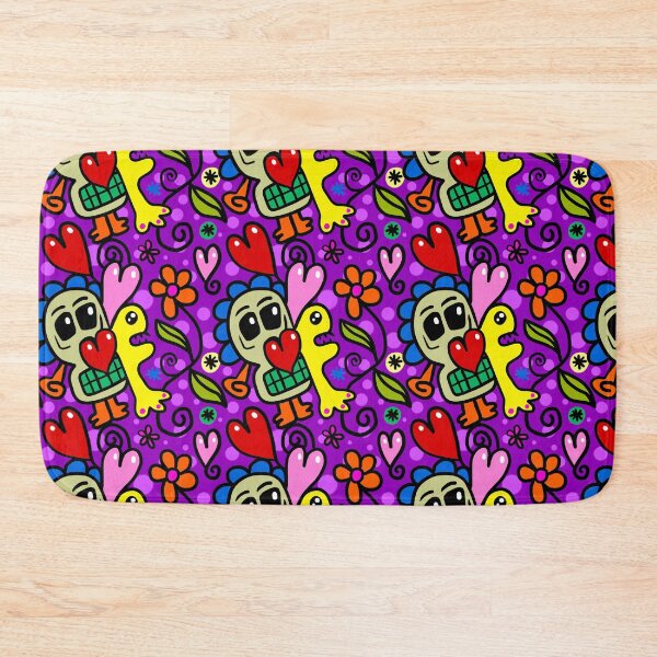 Item preview, Doodle Skull Pattern Print Art Design designed and sold by Spot Sweet.