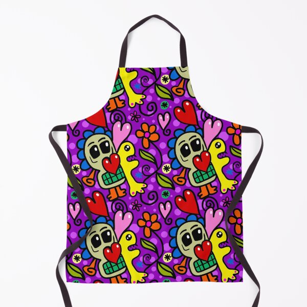 Item preview, Doodle Skull Pattern Print Art Design designed and sold by Spot Sweet.