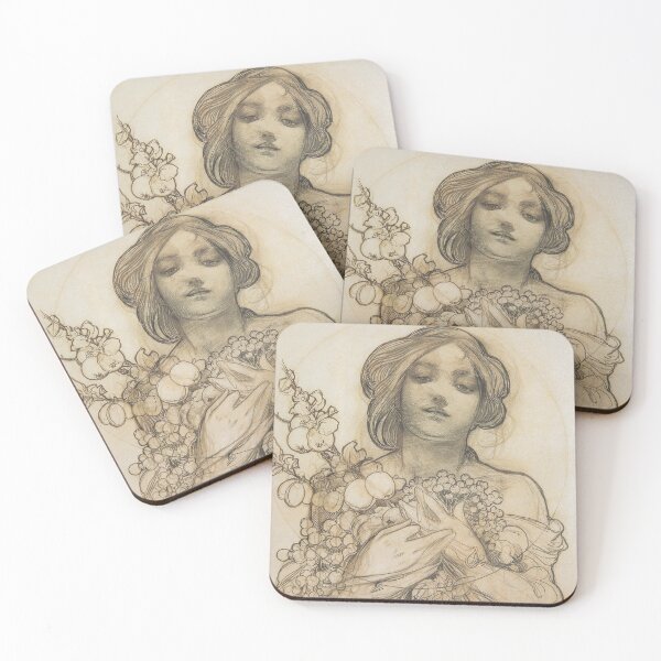 Item preview, Estudio de Mujer con Fruta (siglo XIX) - Alfons Mucha designed and sold by SALON DES ARTS.
