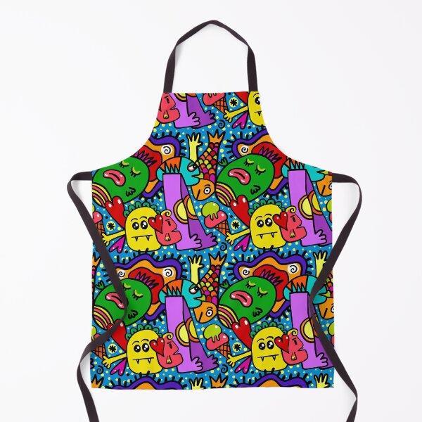 Item preview, Monster Doodle Pattern Print Art Design designed and sold by Spot Sweet.