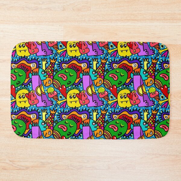 Item preview, Monster Doodle Pattern Print Art Design designed and sold by Spot Sweet.