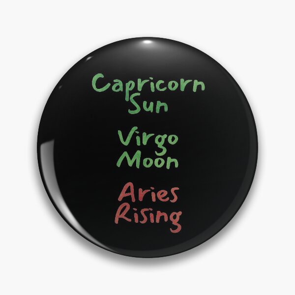Item preview, Capricorn Sun Virgo Moon Aries Rising Text designed and sold by leomooncreates.