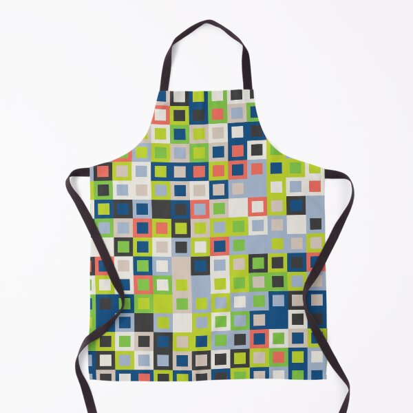 Item preview, Abstract mosaic with checkered tiles in random classic blue color palette variation designed and sold by acidmit.