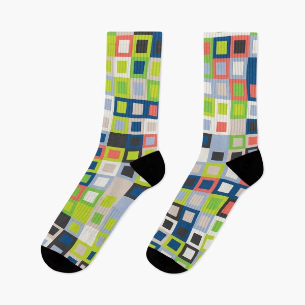 Item preview, Abstract mosaic with checkered tiles in random classic blue color palette variation designed and sold by acidmit.