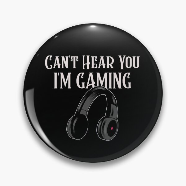 Item preview, Can't Hear You I'm Gaming Funny Gamer Headphones designed and sold by jacks-tees.