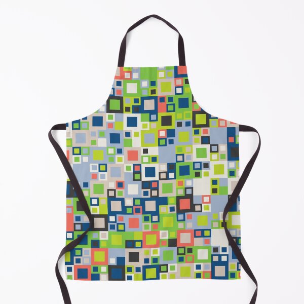 Item preview, Abstract mosaic with checkered tiles in random classic blue color palette variation designed and sold by acidmit.