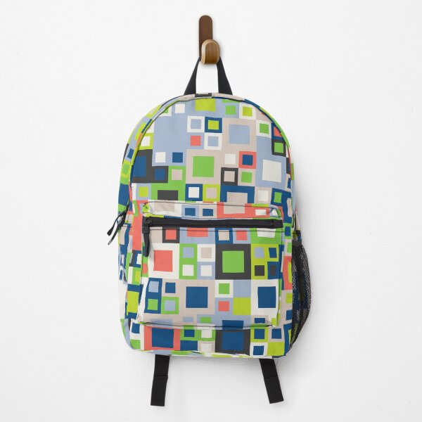 Item preview, Abstract mosaic with checkered tiles in random classic blue color palette variation designed and sold by acidmit.