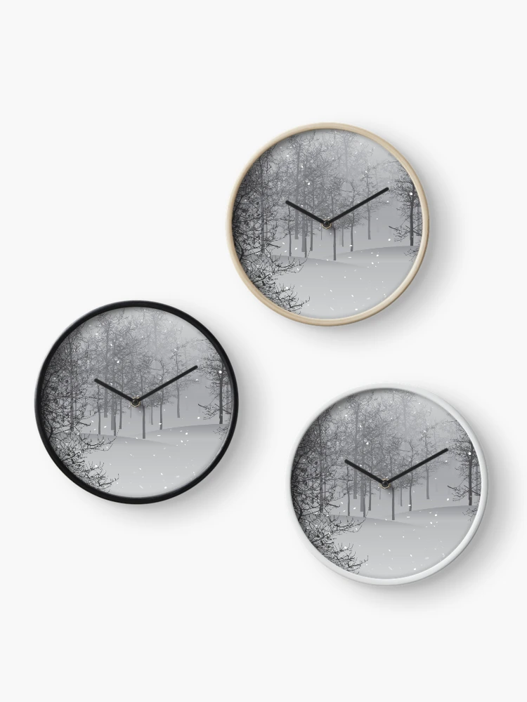 Thumbnail 3 of 4, Clock, Winter In the Door designed and sold by RNF1.