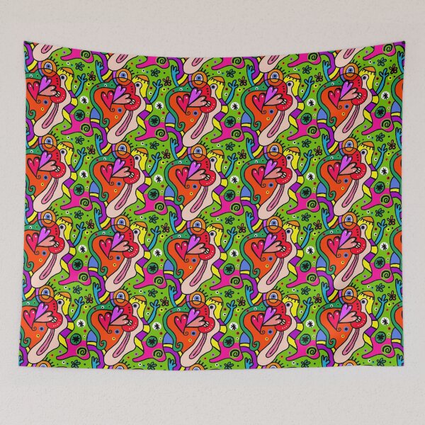 Item preview, Crazy Doodle Pattern Print Art Design designed and sold by Spot Sweet.