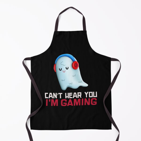 Item preview, Can't Hear You I'm Gaming Funny Gamer Ghost Headphones designed and sold by jacks-tees.