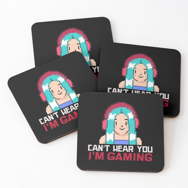 Item preview, Can't Hear You I'm Gaming Funny Gamer Girl Headphones designed and sold by jacks-tees.