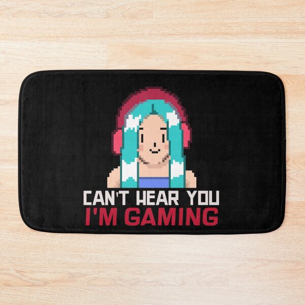 Item preview, Can't Hear You I'm Gaming Funny Gamer Girl Headphones designed and sold by jacks-tees.