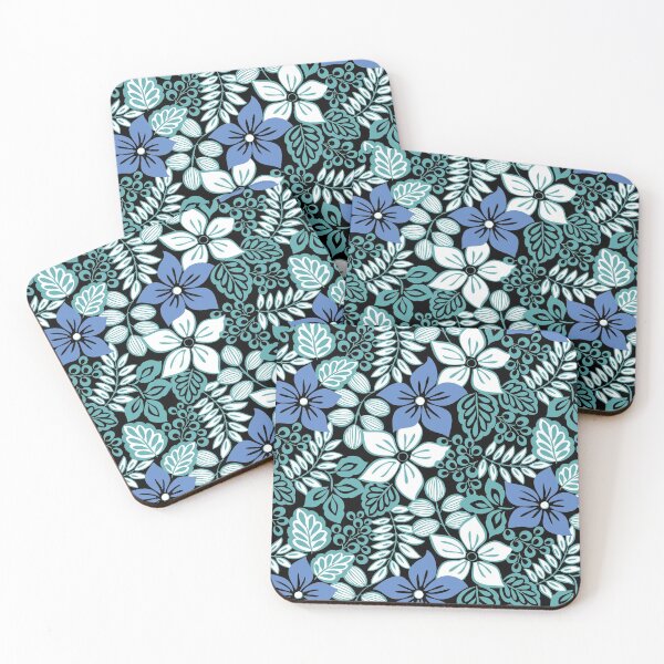 Item preview, Tropical Floral Aqua designed and sold by Barbara Pixton.