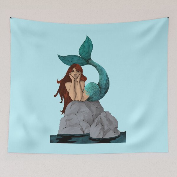 Item preview, Mermaid on the rocks designed and sold by Between Clouds.