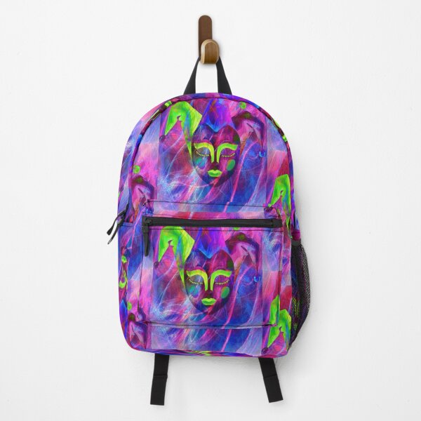 Item preview, Mardi Gras Jester Mask Abstract Art Print designed and sold by Mary Riley.