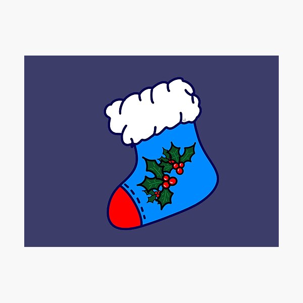 Item preview, Christmas sock in white and colors designed and sold by BV-creas.