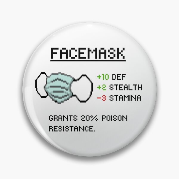Item preview, Funny pixel art rpg facemask  designed and sold by AverageApparel.