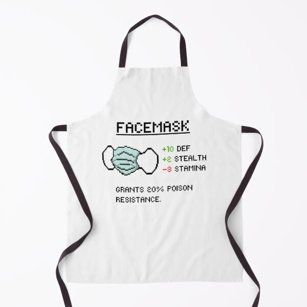 Item preview, Funny pixel art rpg facemask designed and sold by AverageApparel.