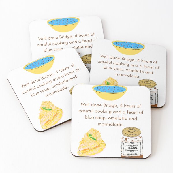 Item preview, Disaster Feast (Bridget Jones) in white designed and sold by Joyteddy.