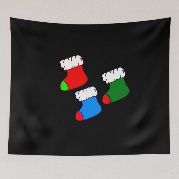 Item preview, Christmas socks in white and colors designed and sold by BV-creas.