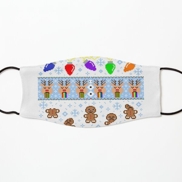 Xmas Pixel Mask Kids Mask