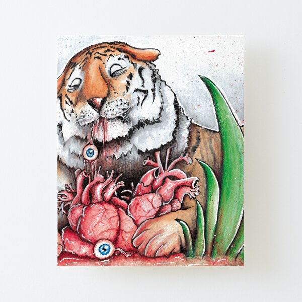 Serving suggestion, absurd art Canvas Mounted Print