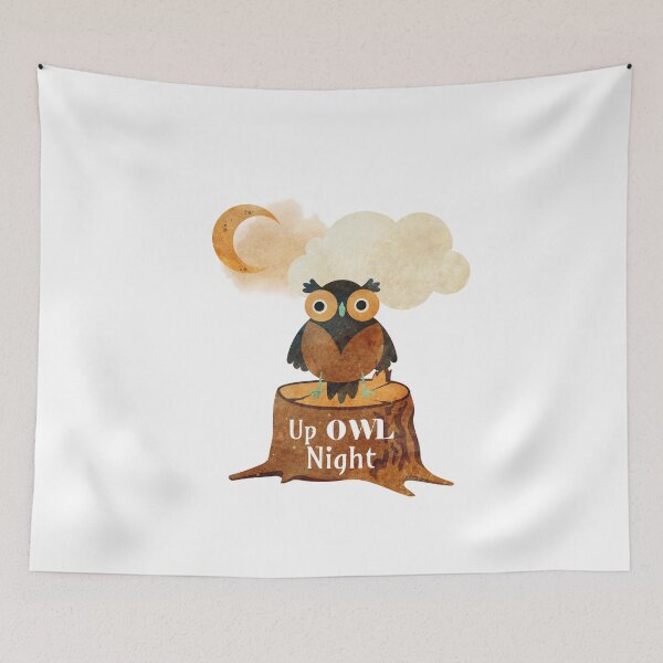 Item preview, Up Owl Night designed and sold by Bliss Find And Design.